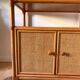 Vintage rattan and caned sideboard
