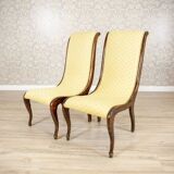 Yellow Swan Armchairs, 1890s, Set of 2