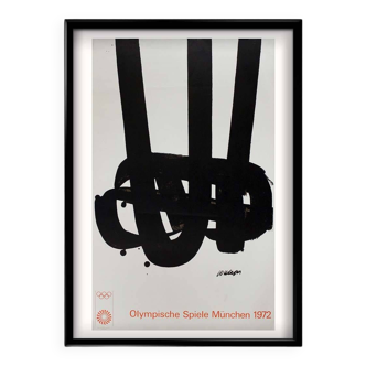 Original poster of the 1972 Munich Olympic Games by Pierre Soulages