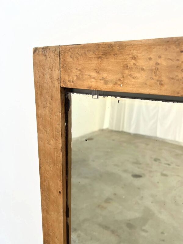 Miroir ancien porte d’armoire en orme