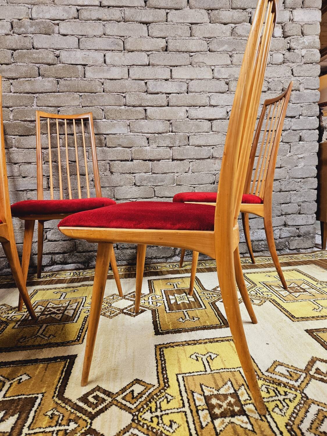 Set of 6 teak chairs by Ernst Martin Dettinger 1960