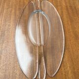 Vintage glass bowl from Holmegaard, 1970s.