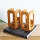 Two Scandinavian pine wall lamps in the 70s