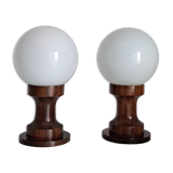 Pair of vintage bedside lamps