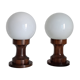 Pair of vintage bedside lamps