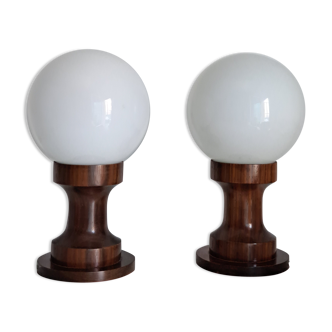 Paire de lampes de chevet vintage