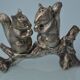 Silver-plated salt and pepper shakers "squirrel"