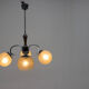 Lustre Art Déco plaqué chrome, années 1940
