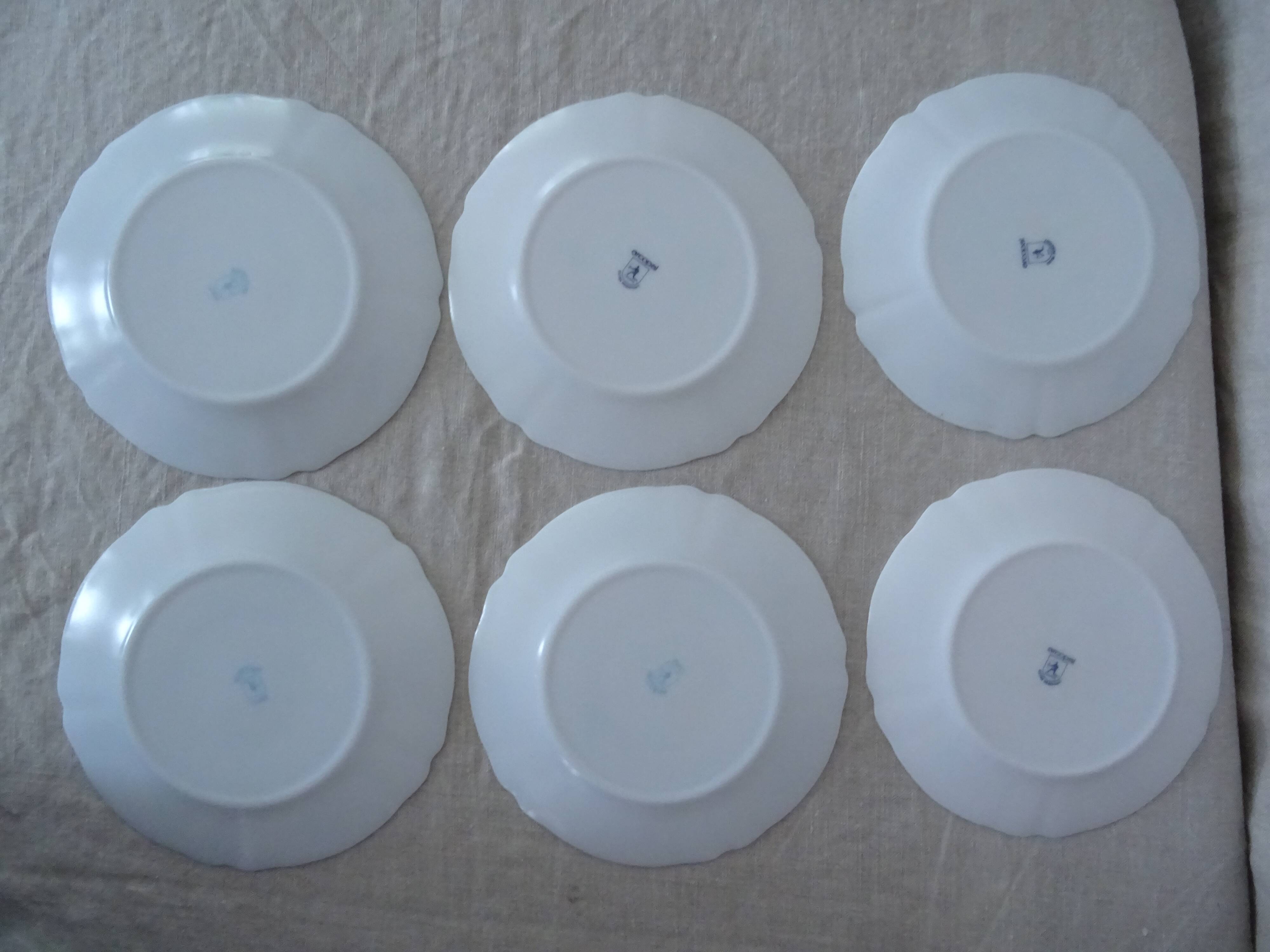18 plates ronsard, flowers Arcopal 6 x plate hollow dessert