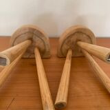 Brutalist tripod stools