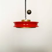 1 of 3 Adjustable Orion Glass Pendant Lamps from Staff