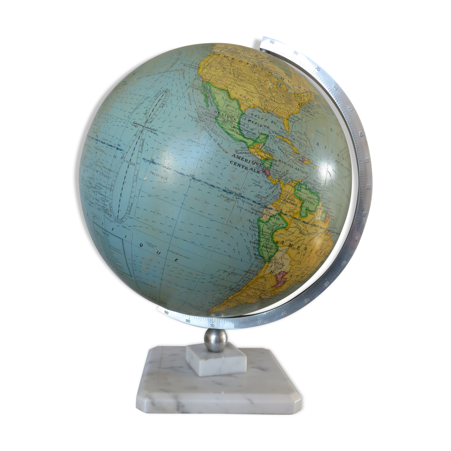 Globe Earth Girard and informed Baker years 40 50