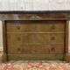 Empire style chest of drawers in green marble