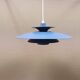 Hanging lamp from danish jeka, produced in the 80s, the model is called donau 3095-p.