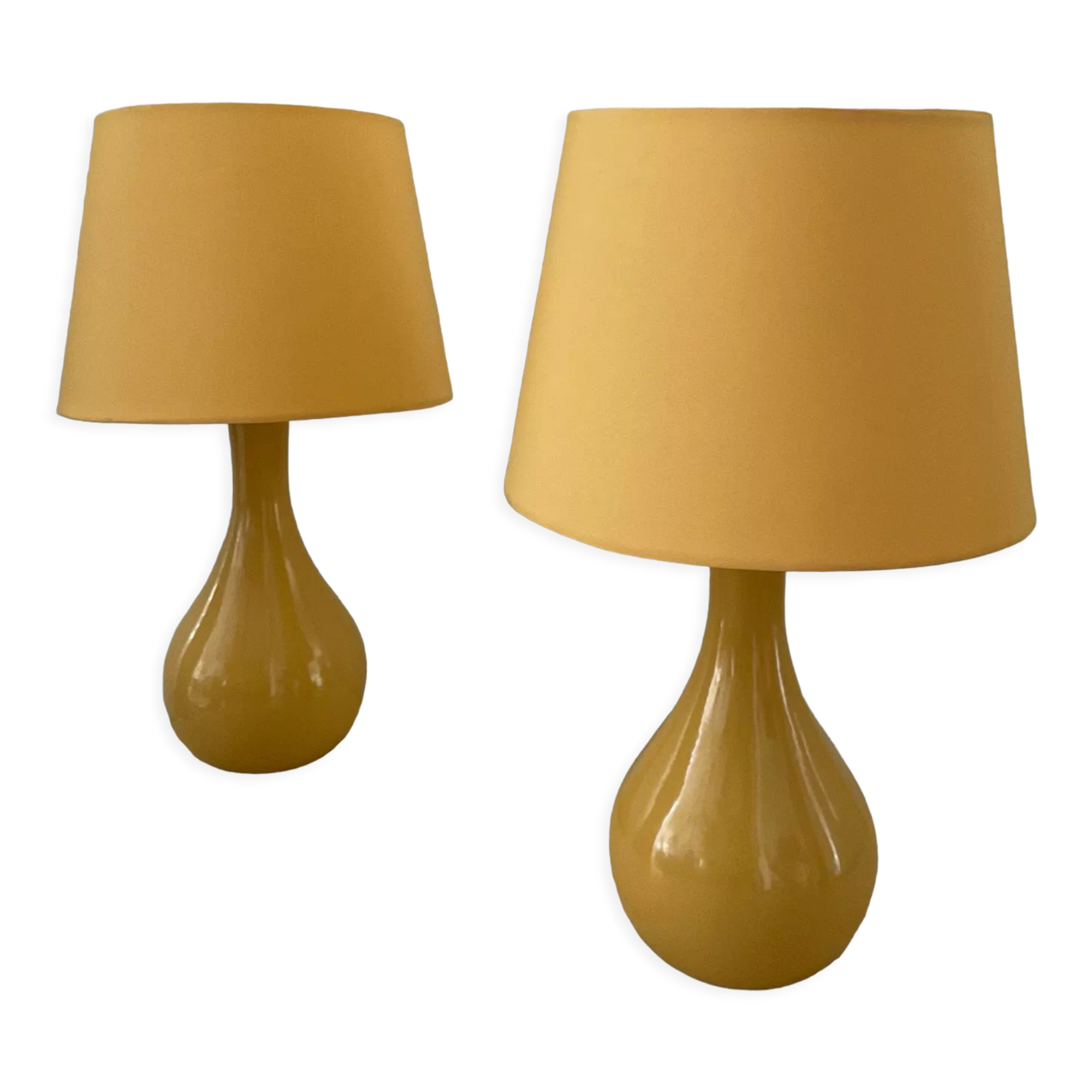 Pair of vintage ceramic lamps
