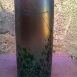 Iridescent glass vase
