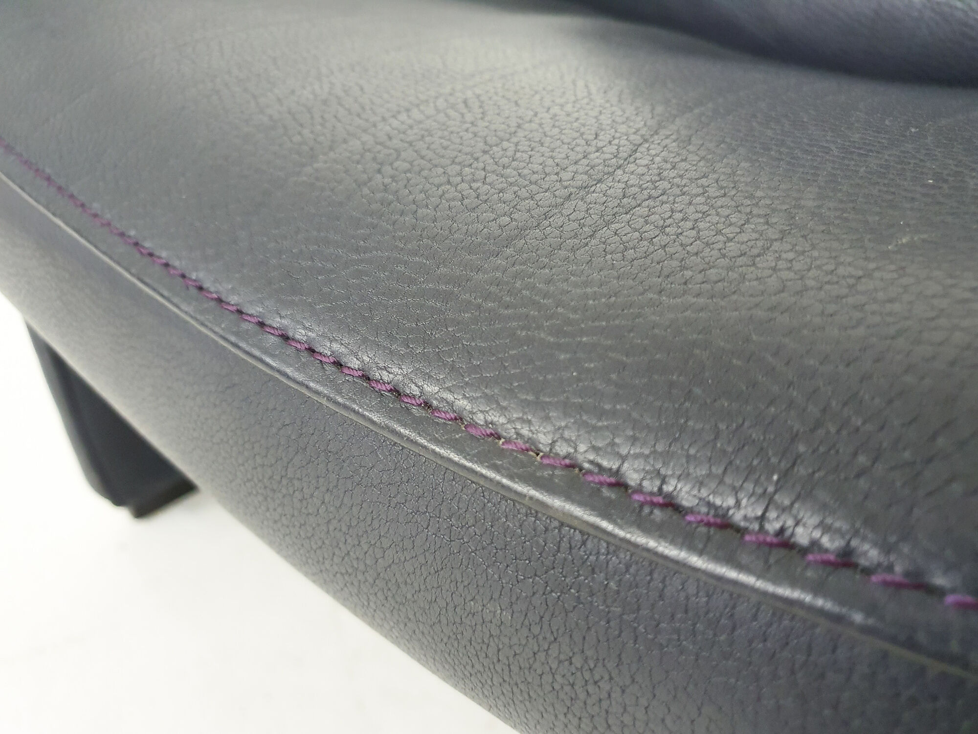 De Sede DS50 dark blue leather lounge chair, Switserland 1980's