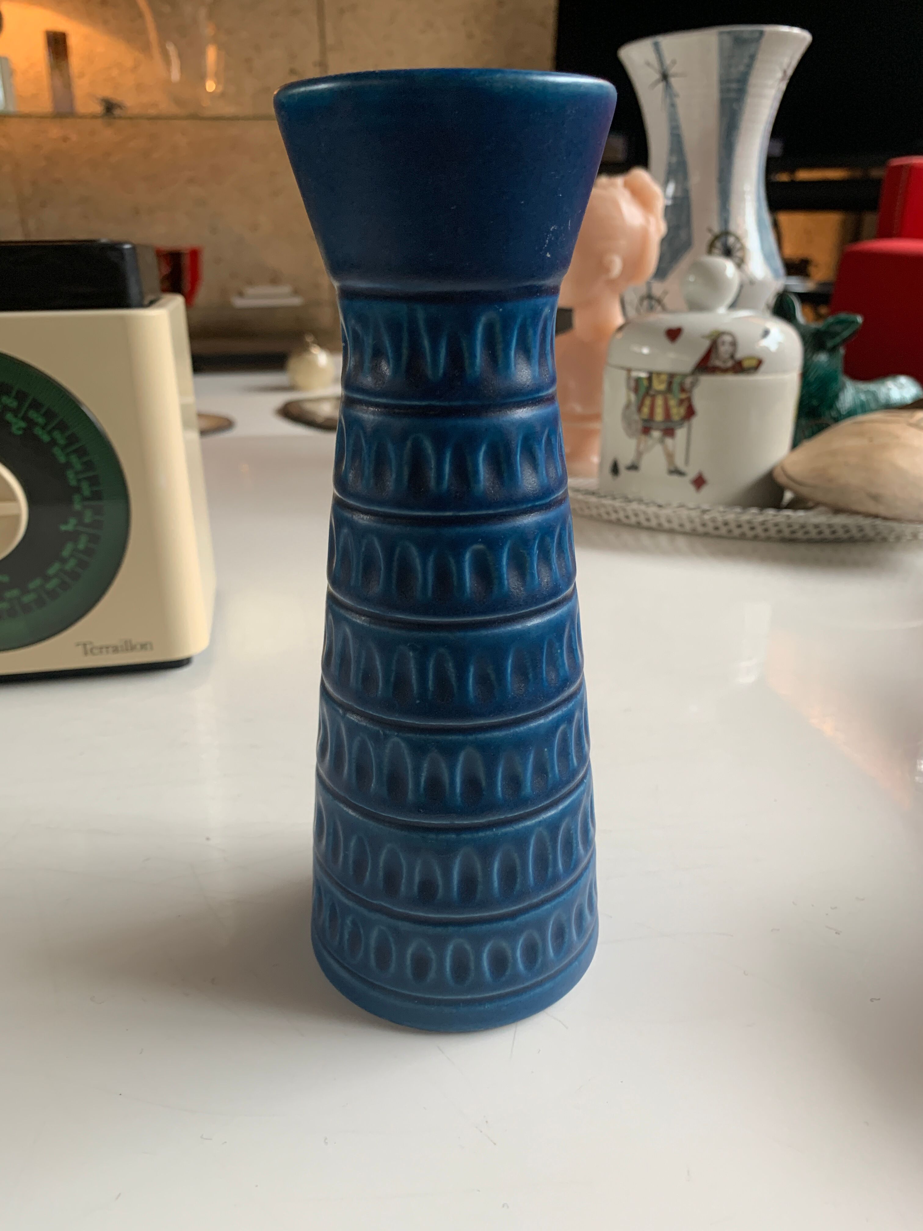 Vase Jasba West germany blue