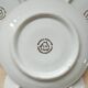 4 cups with 4 saucers Limoges, fine porcelain, coffee cups, white, light green, gold