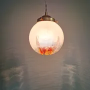 Suspension Space Age en verre de Murano, Mazzega, 1970