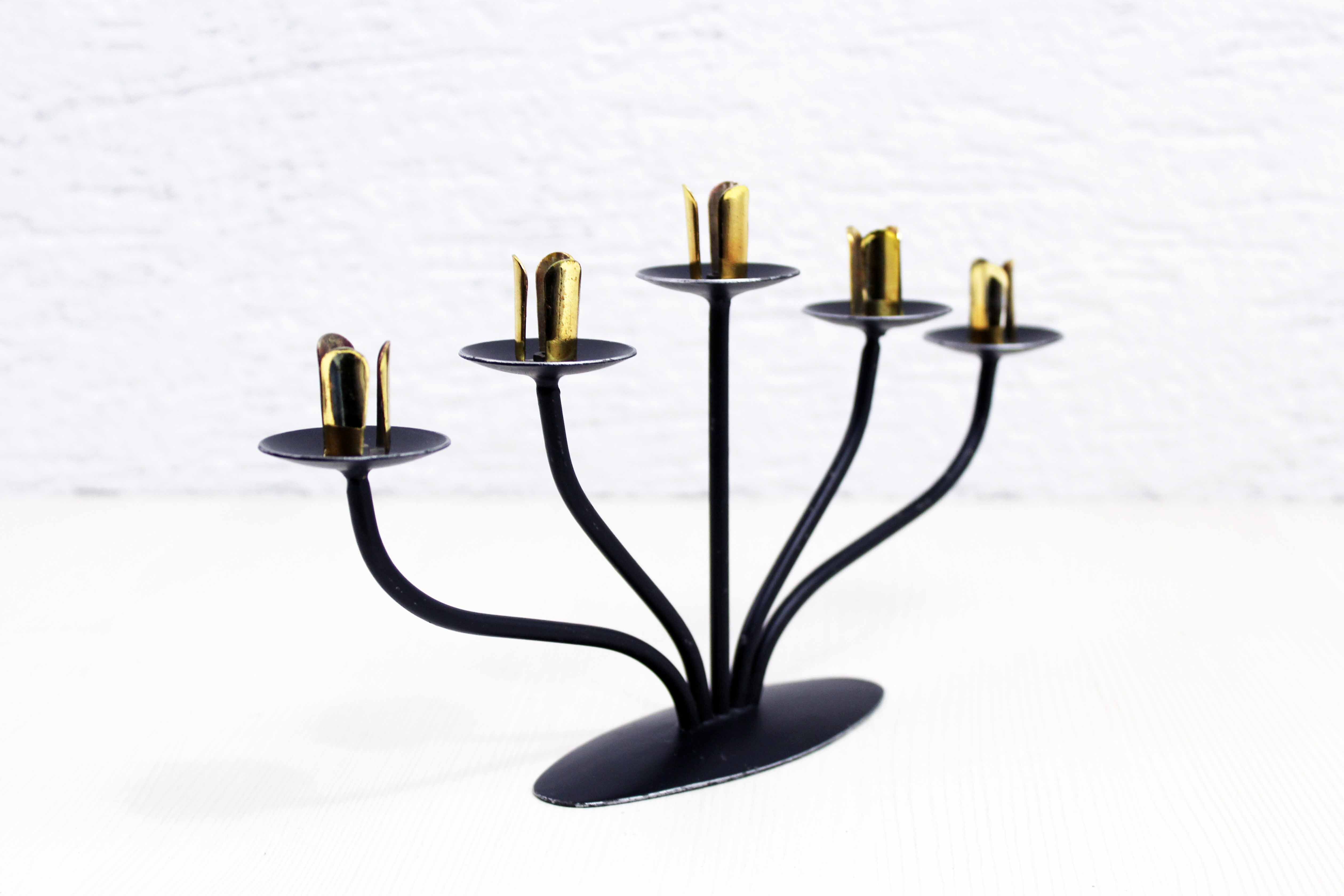 Vintage 5-light candle holder
