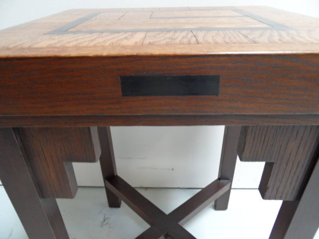 Table basse en chêne Art Déco École d'Amsterdam