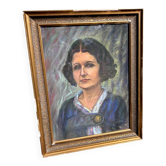 Tableau portrait à la pastel