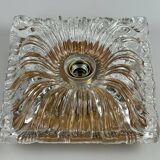 60s 70s ceiling lamp or wall lamp Germany Ice Glass Space Age Design