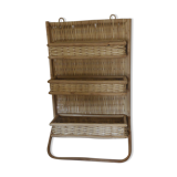 Shelf wall wicker and rattan 60