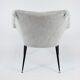 Vintage armchair "Shell", upholstered, Germany, 60s, grey fabric