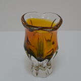 Art Glass Vase by Josef Hospodka for Glasswork Chribska,1960's.