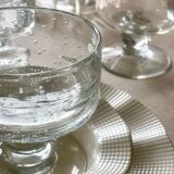 5 bubble glass cups.