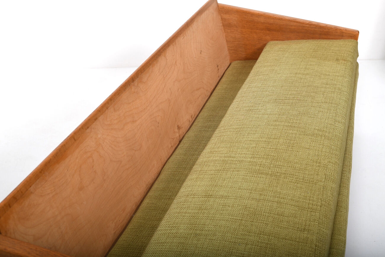 Rare Illum Wikkelsø Sofa in Oak early 1950s.