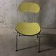 Chaise en formica jaune des années 50