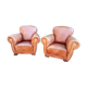 Paire de fauteuils club 1950