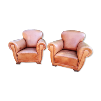 Pair of club armchairs 1950