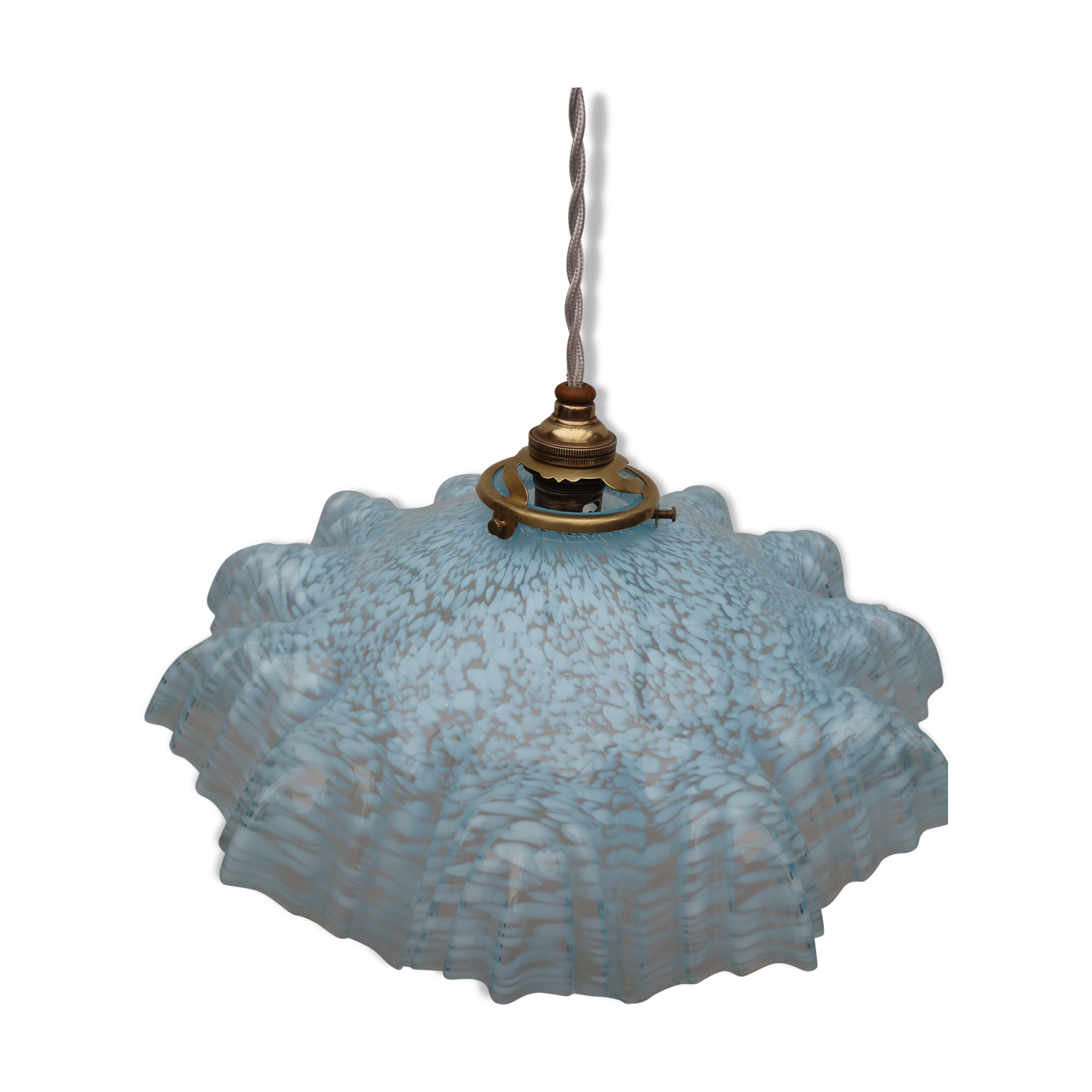 Blue clichy opaline hanging