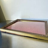Metal frame in gold colored brass