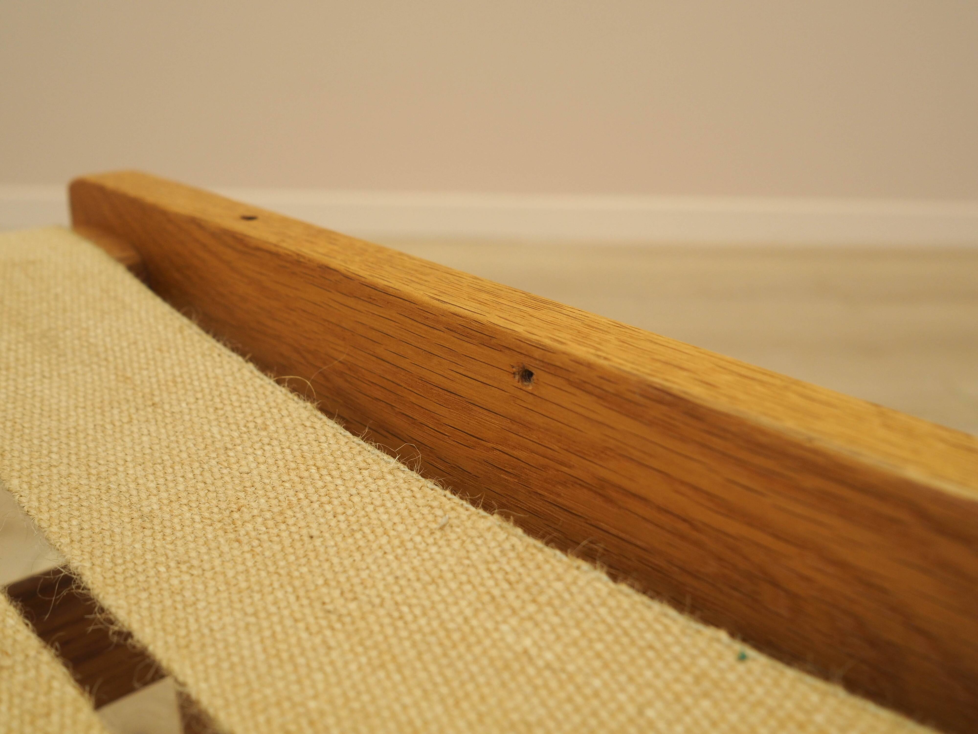 Oak footstool, Danish design, 1960s, made in Denmark