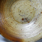 Large vintage stoneware fruit bowl from Puisaye attributed to Jean-Pierre Prudhomme.