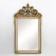 20th Century Napoleon III style mirror in wood with facet cut mirror, Franc