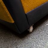 The 1970s gold and black Daybed couch