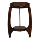 Table d'appoint Art Déco en chêne au design minimaliste