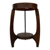 Table d'appoint Art Déco en chêne au design minimaliste