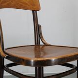 Pair of Thonet Art Nouveau bentwood chairs, Czechoslovakia, 1920s