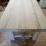 Brutalist oak table