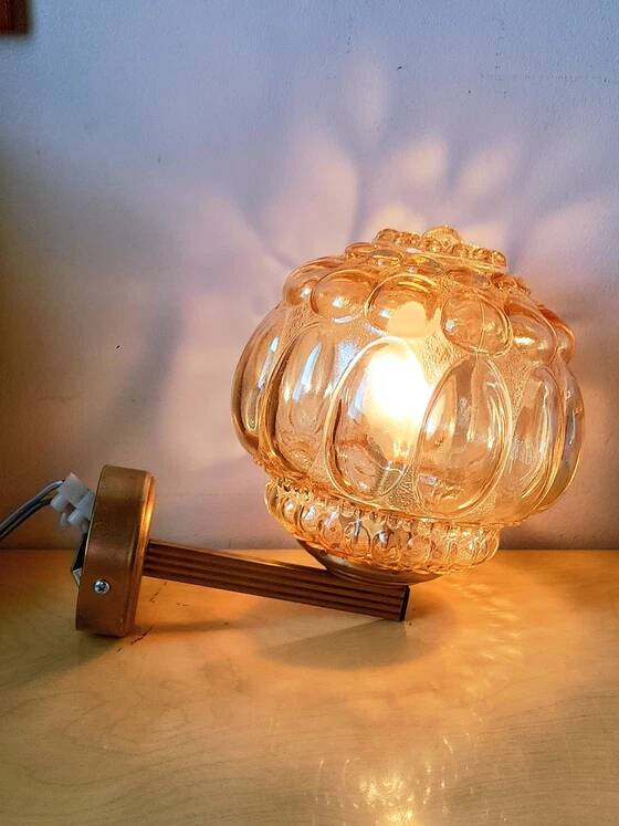 Pair of bubble wall lights by Helena Tynell from the 70s.