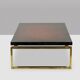 Maison Charles. Bronze coffee table with lacquered top. 1970s.