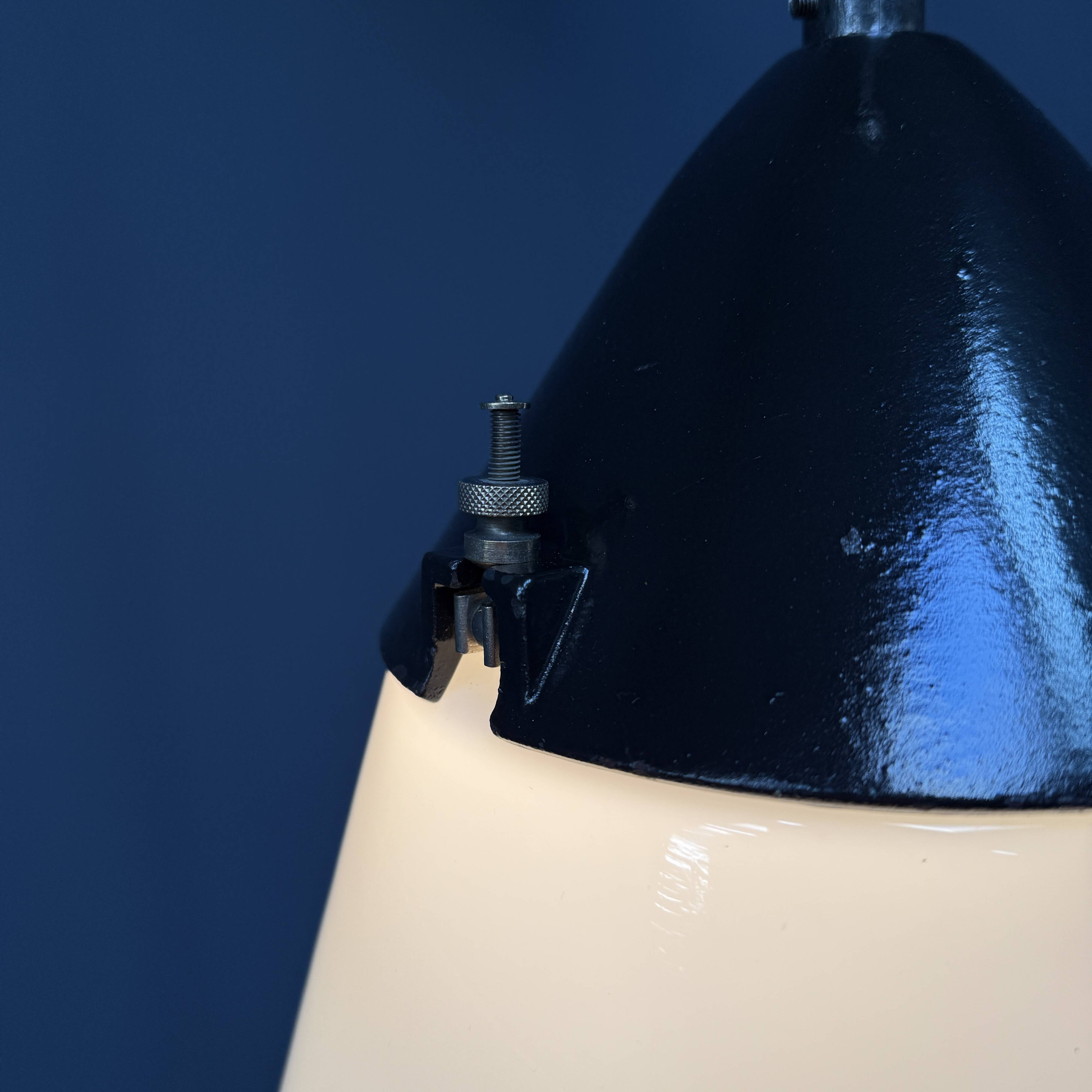 Opaline glass Kandem pendant lamp model 409