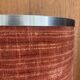 Vintage bedside lamp in burgundy ceramic, French mid-century.